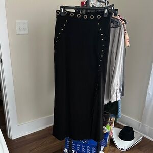 Anthro Black Maxi Skirt